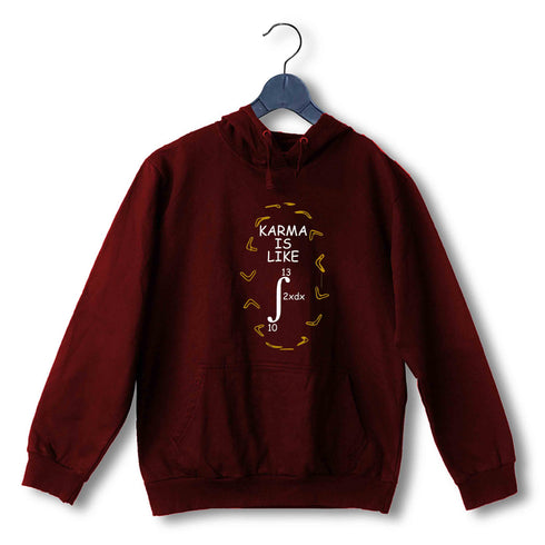Nerd Mathematics KARMA IS LIKE 69 UNISEX HOODIE Sweatshirts